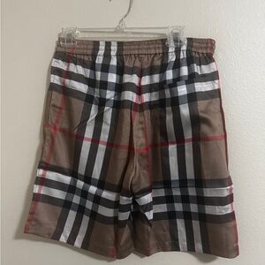 Burberry checkered shorts